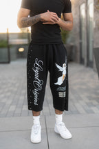 ALF 3/4 Sweat Shorts with Rhinestones