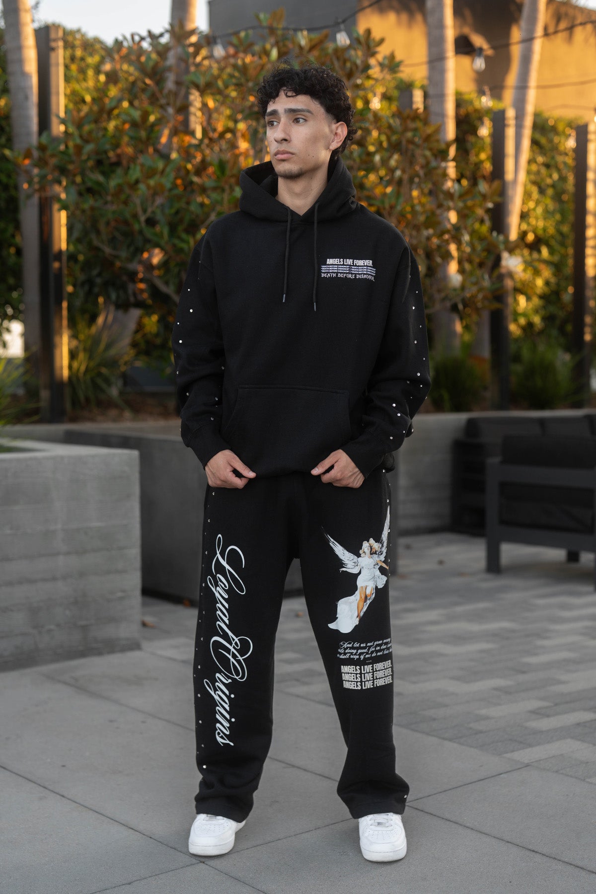 ALF Hoodie with Rhinestones
