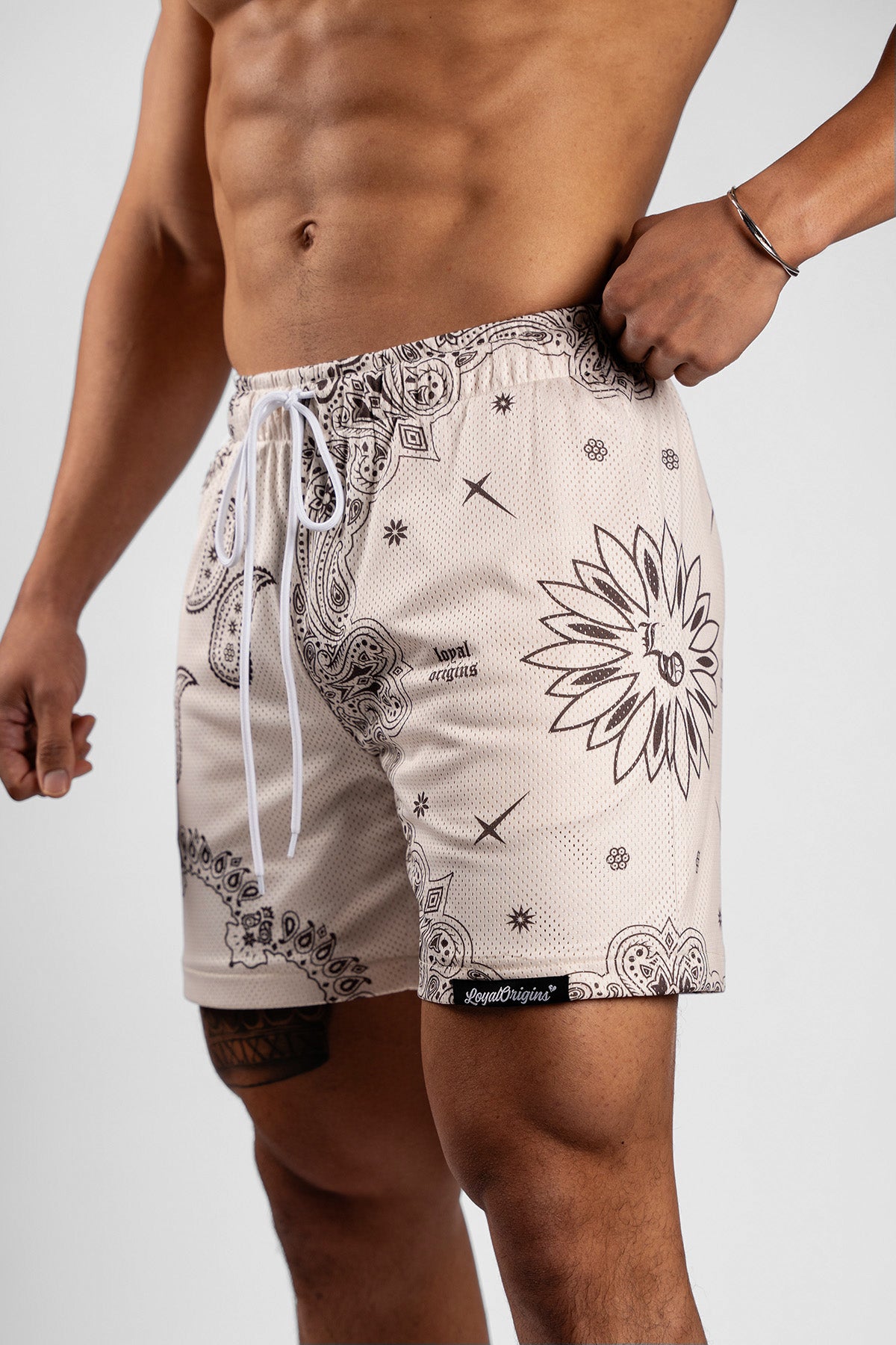 Paisley Mesh Shorts