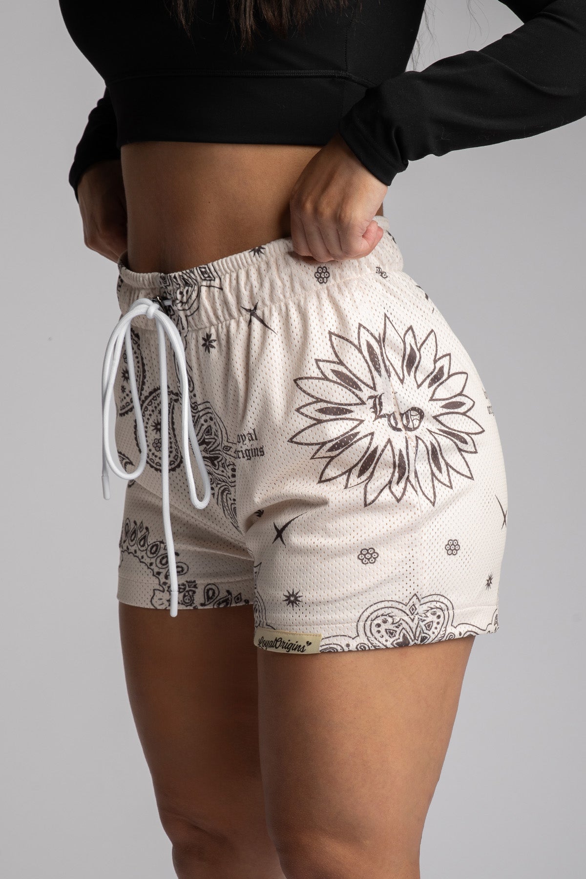 Paisley Mesh Shorts