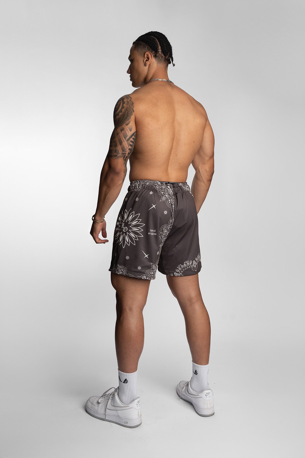 Paisley Mesh Shorts