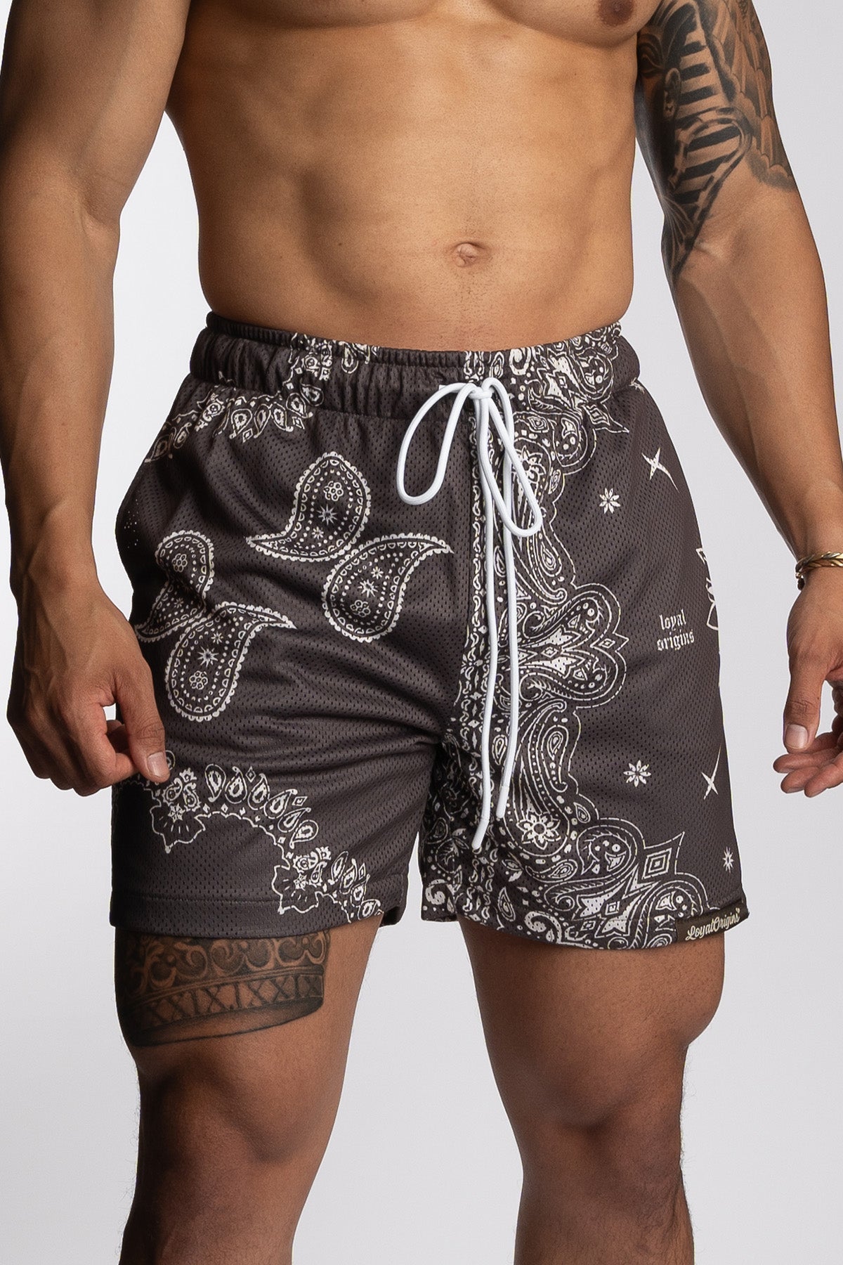 Paisley Mesh Shorts