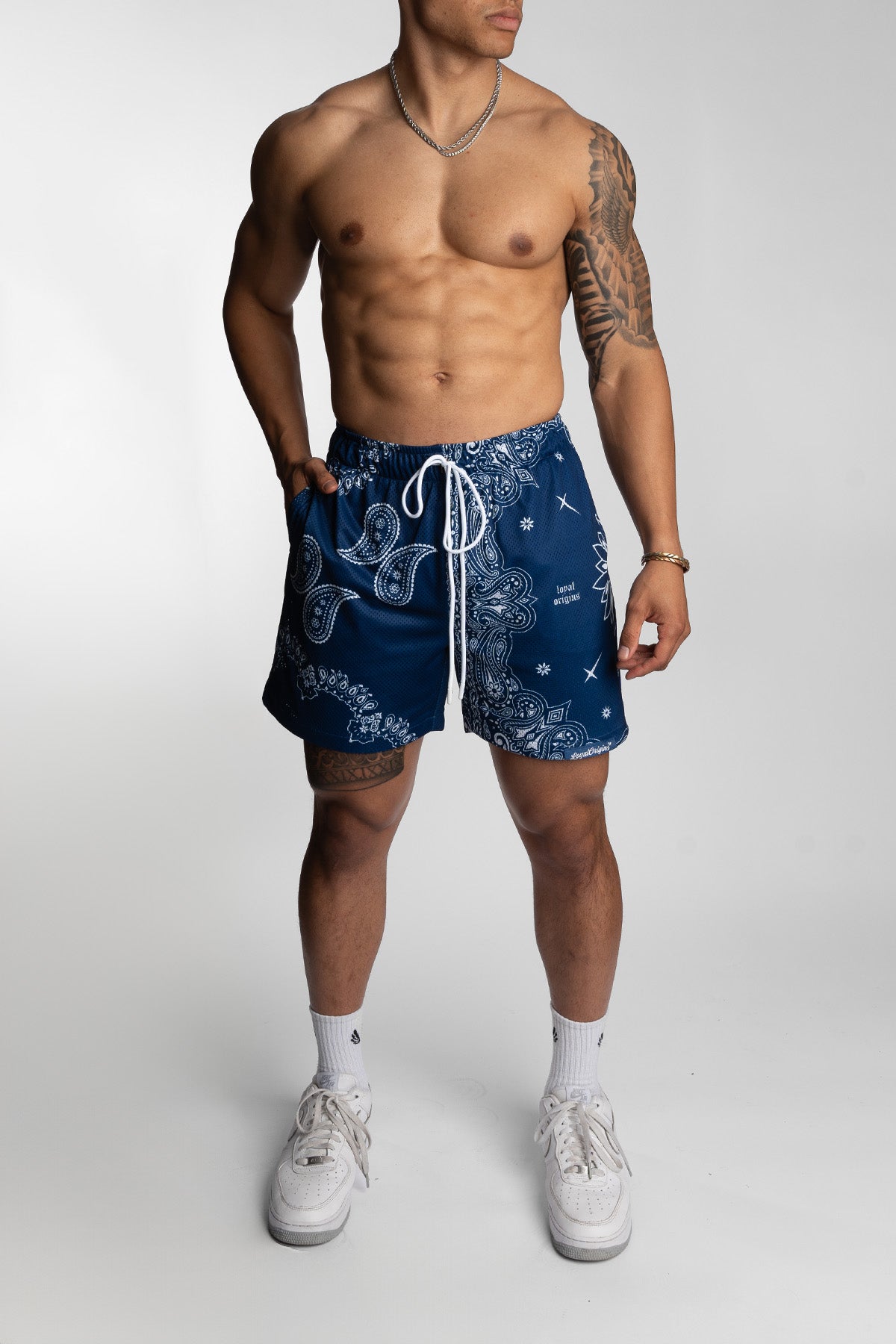 Paisley Mesh Shorts