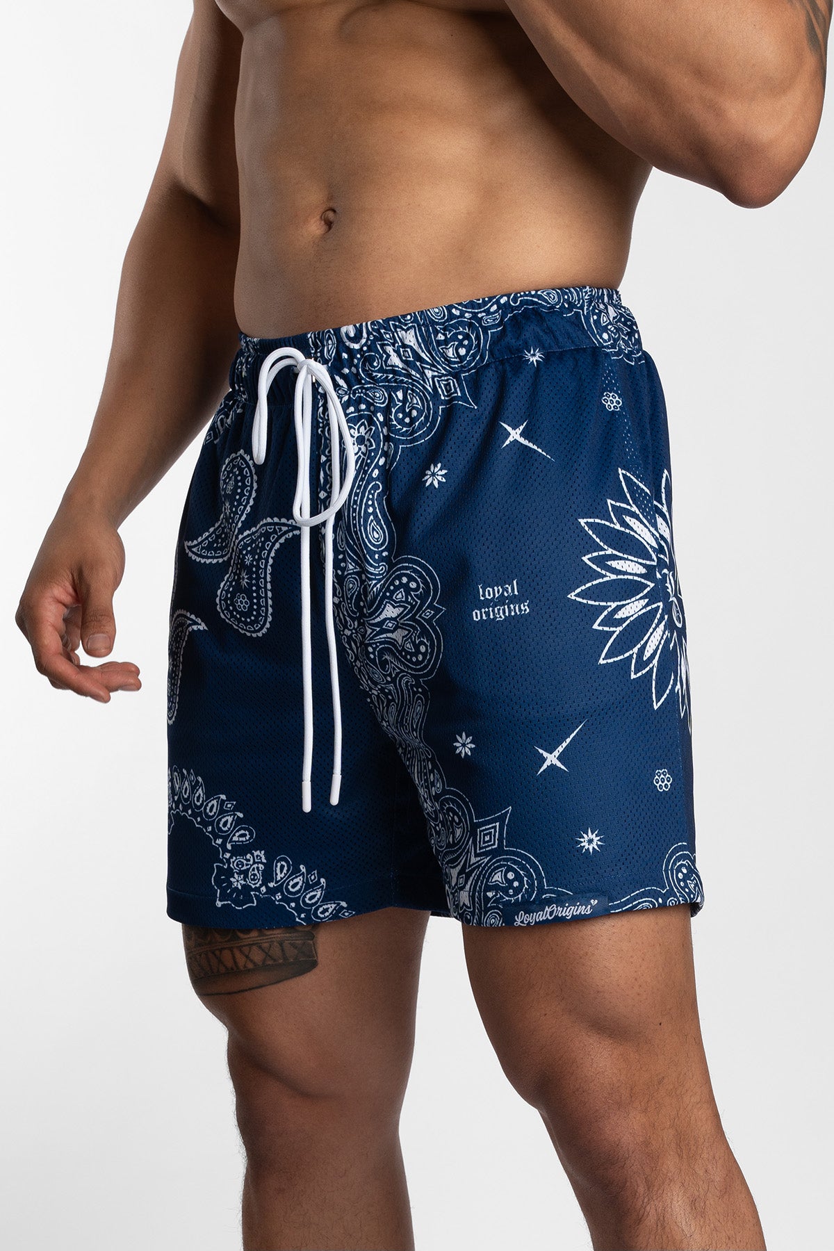 Paisley Mesh Shorts