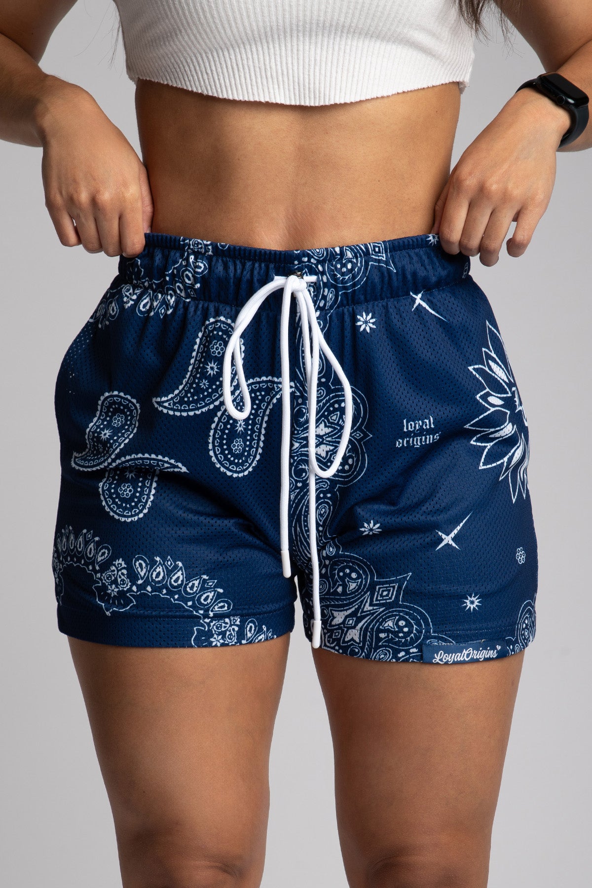 Paisley Mesh Shorts