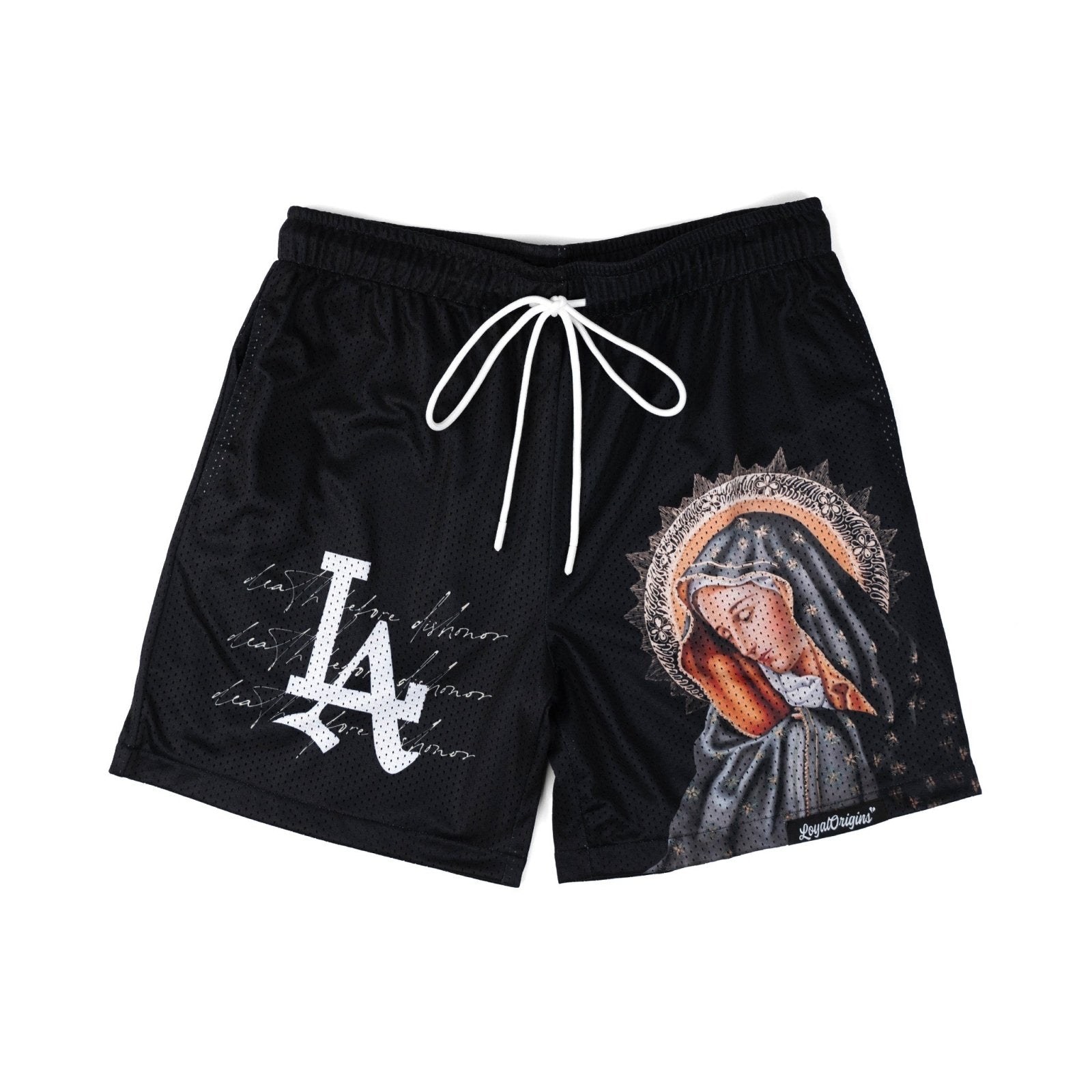 LA 'Ave Maria' Mesh Shorts - LO Store