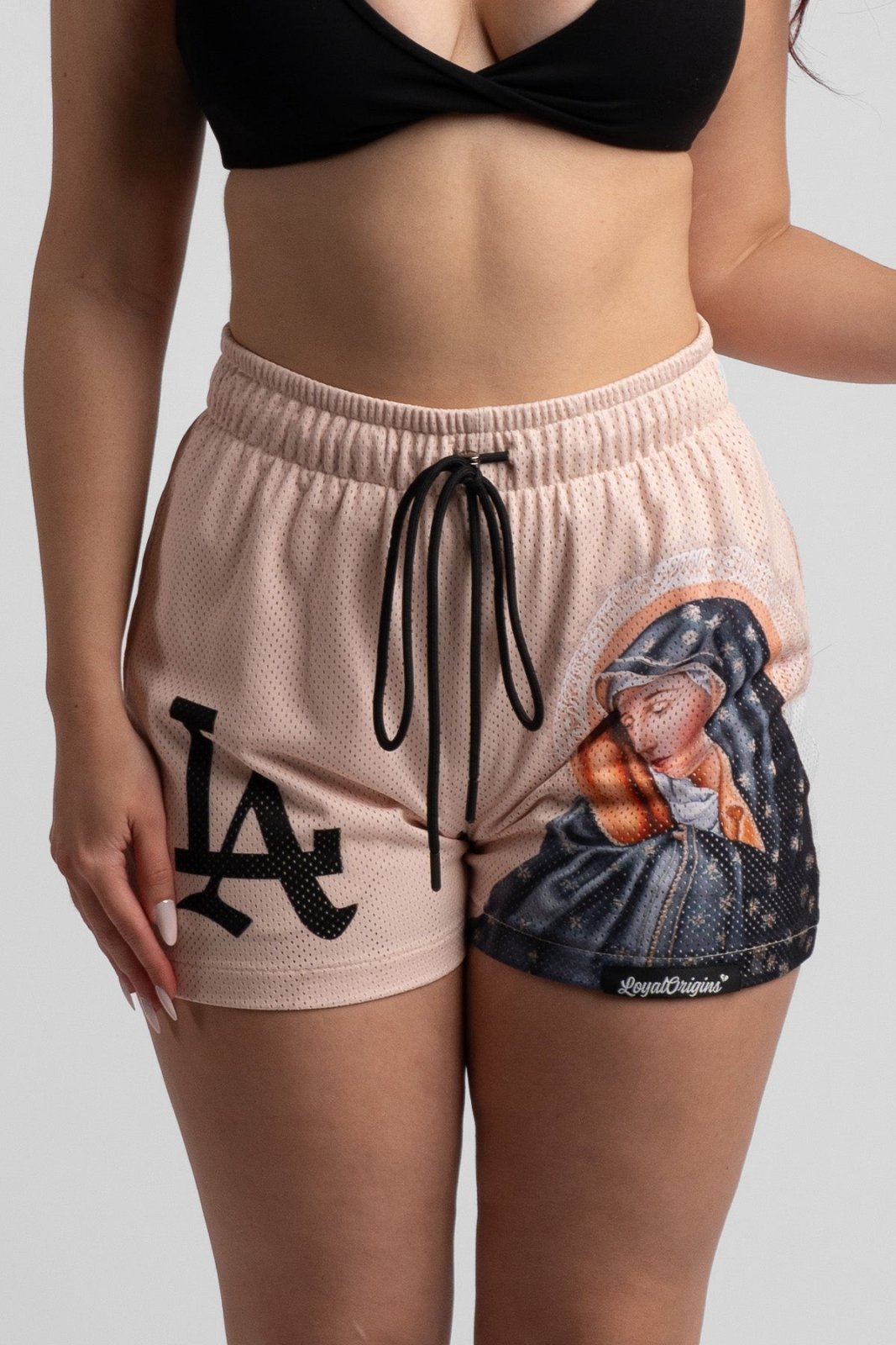 LA 'Ave Maria' Mesh Shorts - LO Store