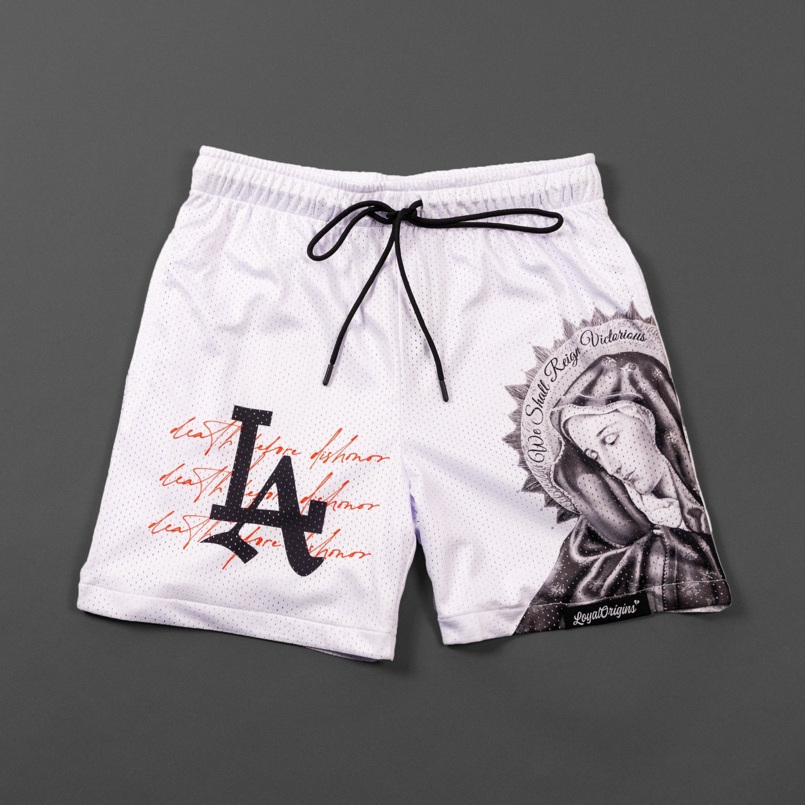 LA 'Ave Maria' Mesh Shorts - LO Store