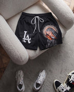 LA 'Ave Maria' Mesh Shorts - LO Store
