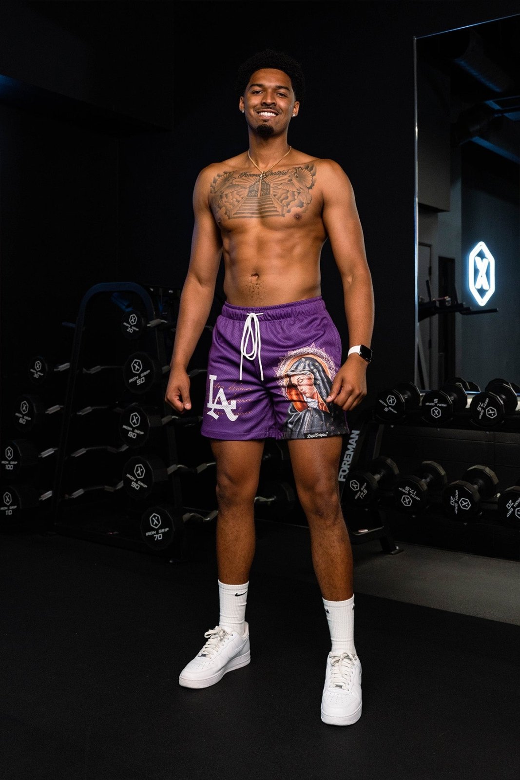 LA 'Ave Maria' Mesh Shorts - LO Store