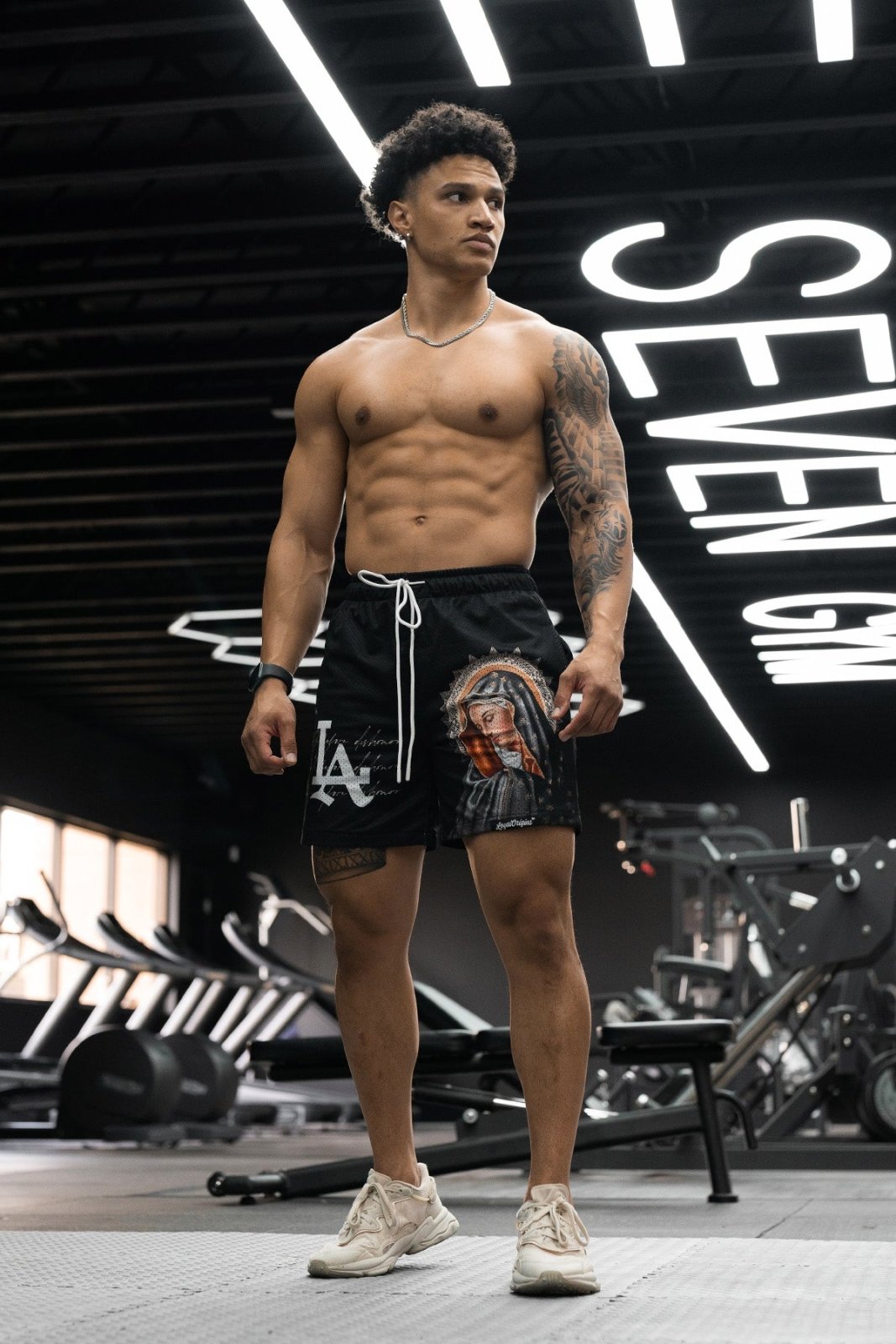 LA 'Ave Maria' Mesh Shorts - LO Store