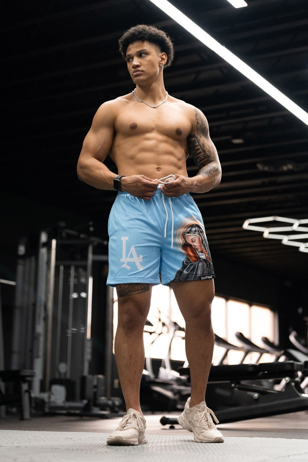 LA 'Ave Maria' Mesh Shorts - LO Store