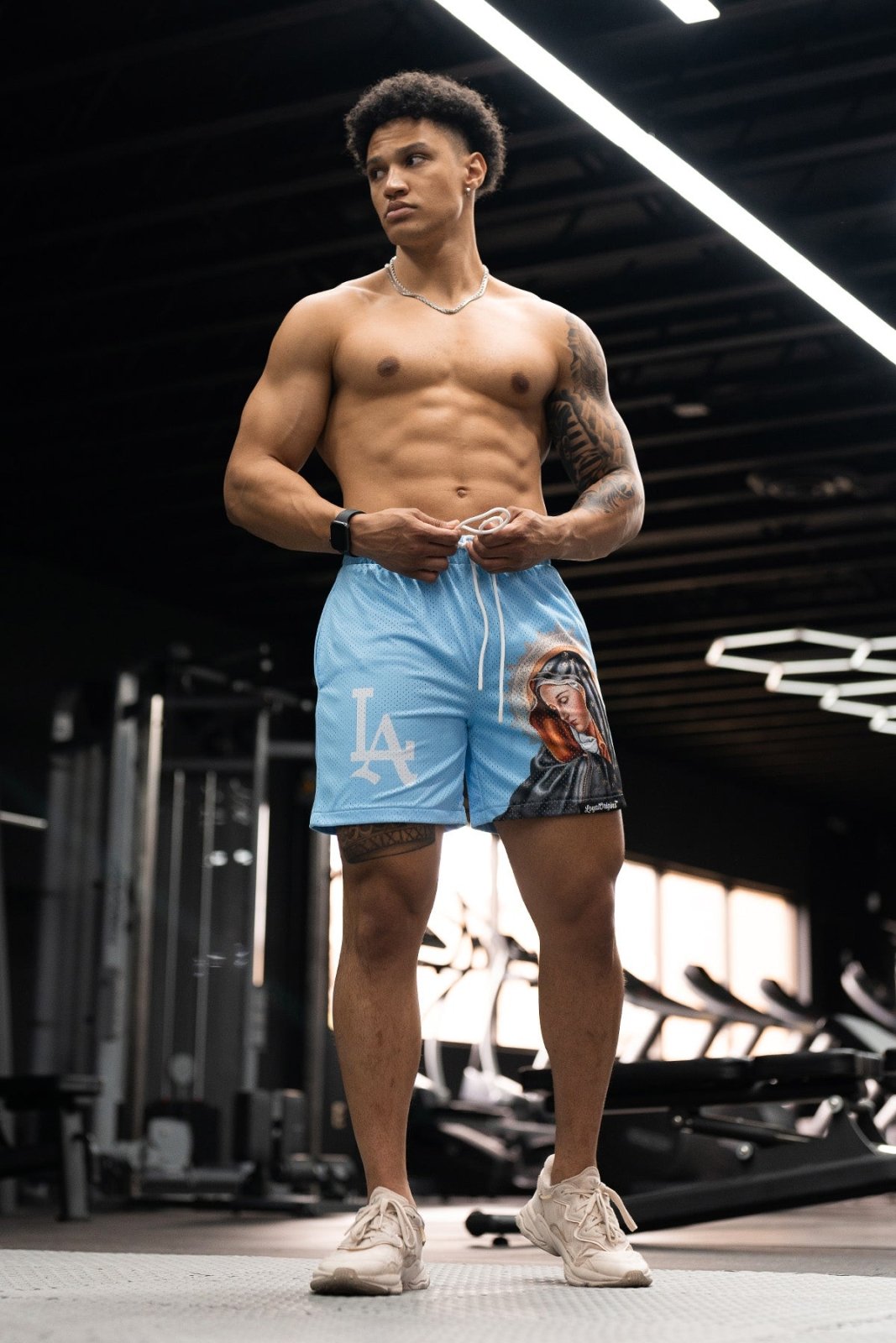 LA 'Ave Maria' Mesh Shorts - LO Store