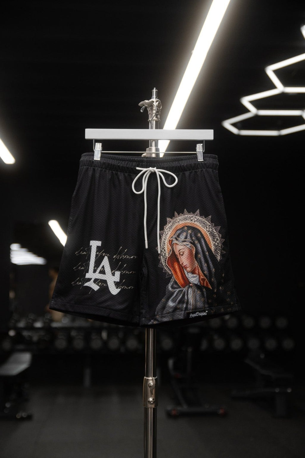 LA 'Ave Maria' Mesh Shorts - LO Store