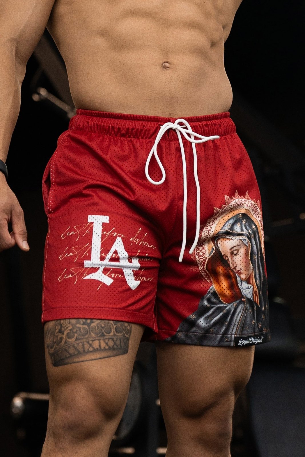 LA 'Ave Maria' Mesh Shorts - LO Store