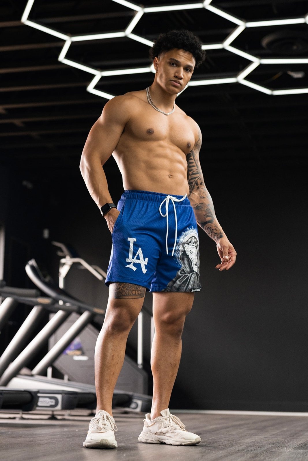 LA 'Ave Maria' Mesh Shorts - LO Store