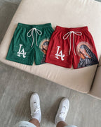 LA 'Ave Maria' Mesh Shorts - LO Store