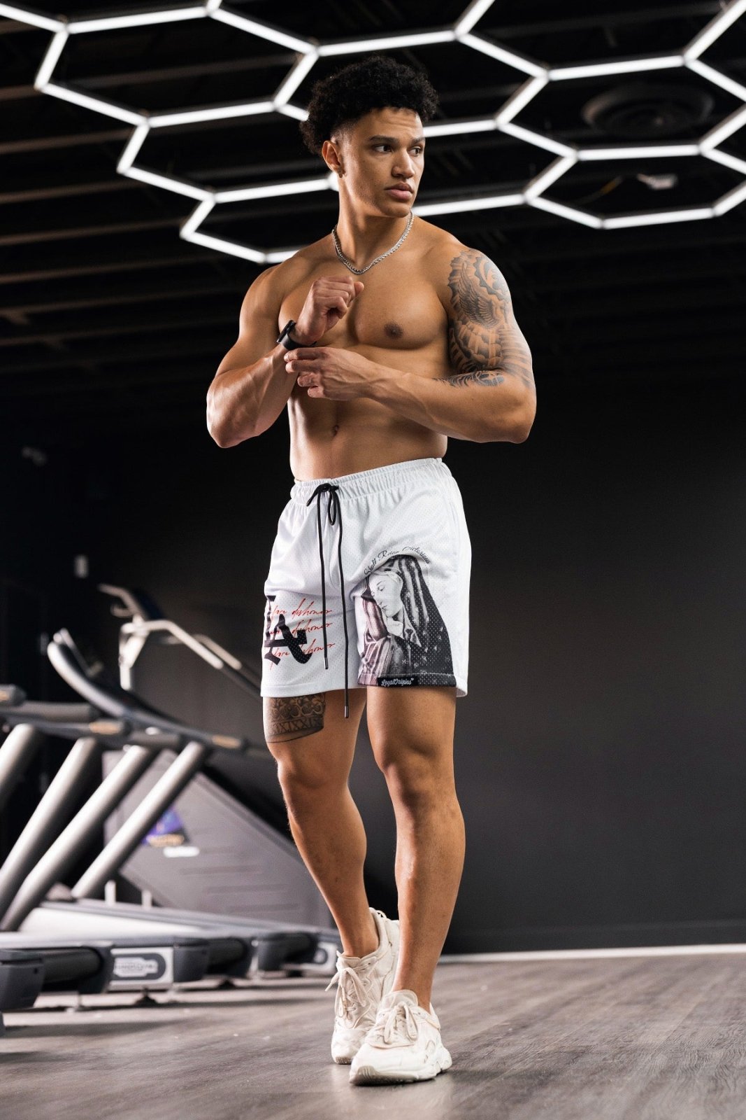 LA 'Ave Maria' Mesh Shorts - LO Store
