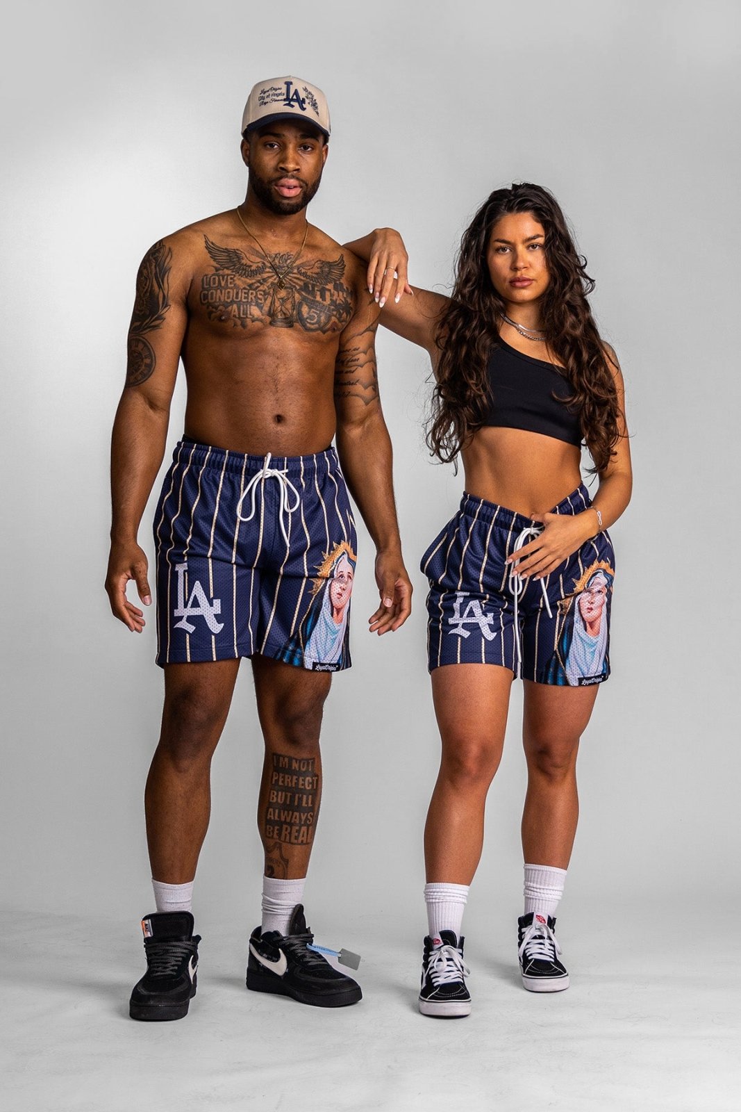 LA 'Ave Maria' Mesh Shorts - LO Store