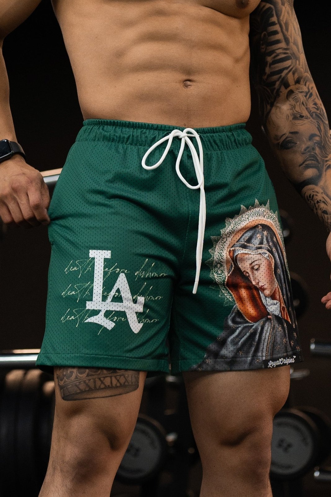 LA 'Ave Maria' Mesh Shorts - LO Store