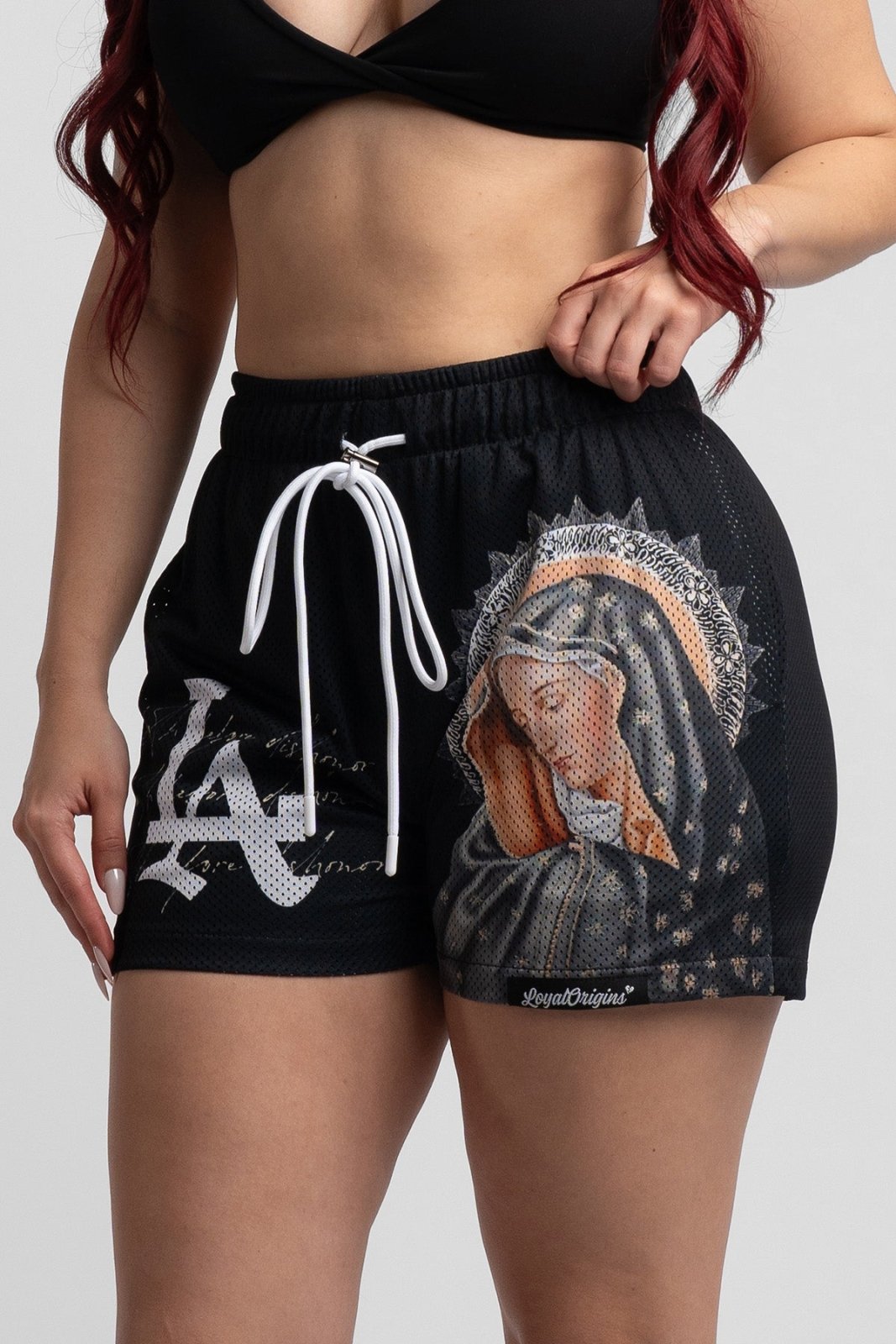 LA 'Ave Maria' Mesh Shorts - LO Store