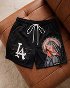LA 'Ave Maria' Mesh Shorts - LO Store