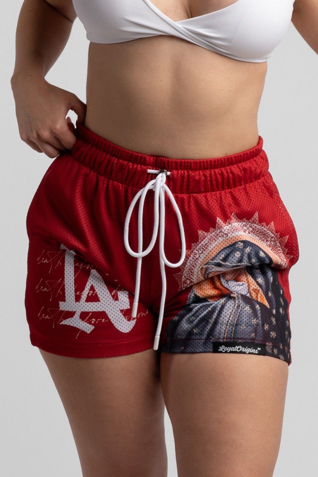 LA 'Ave Maria' Mesh Shorts - LO Store