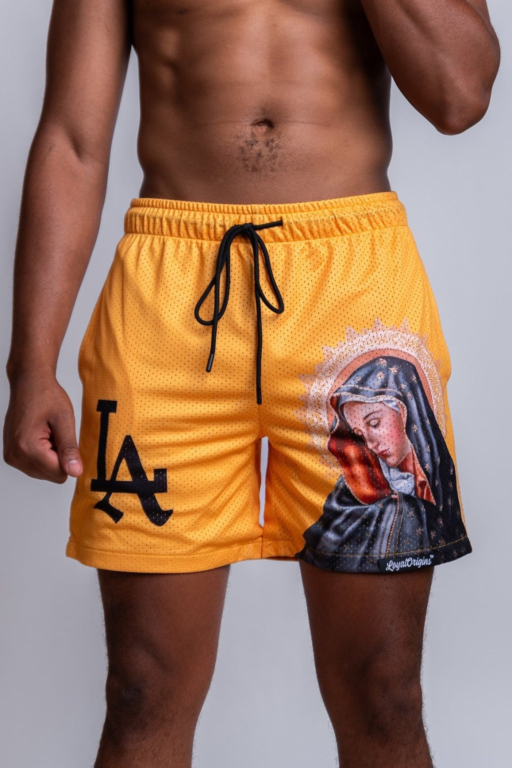 LA 'Ave Maria' Mesh Shorts - LO Store