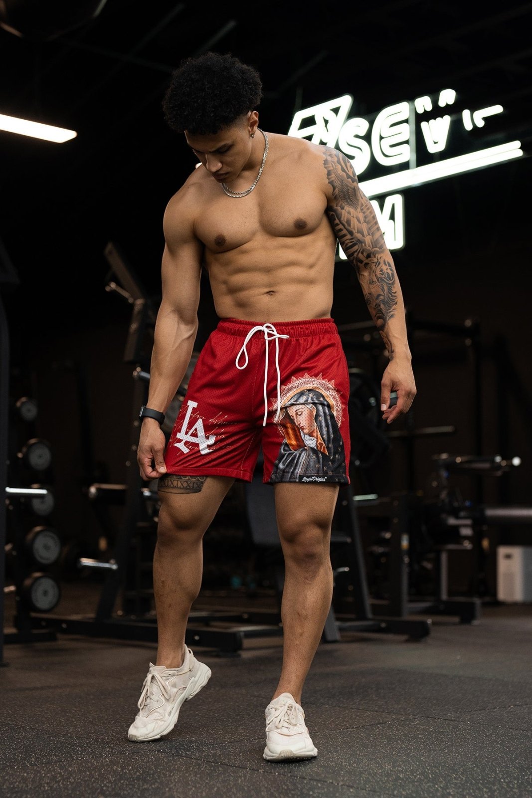 LA 'Ave Maria' Mesh Shorts - LO Store