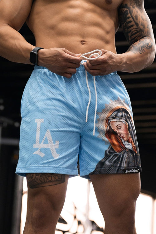 LA 'Ave Maria' Mesh Shorts - LO Store