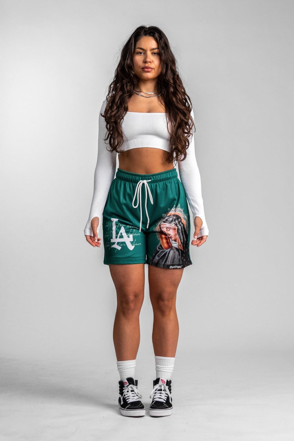 LA 'Ave Maria' Mesh Shorts - LO Store