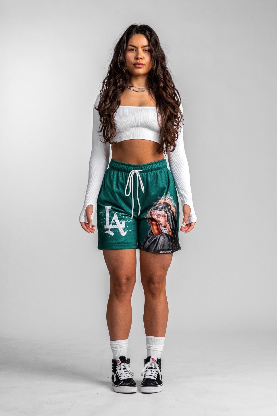 LA 'Ave Maria' Mesh Shorts - LO Store