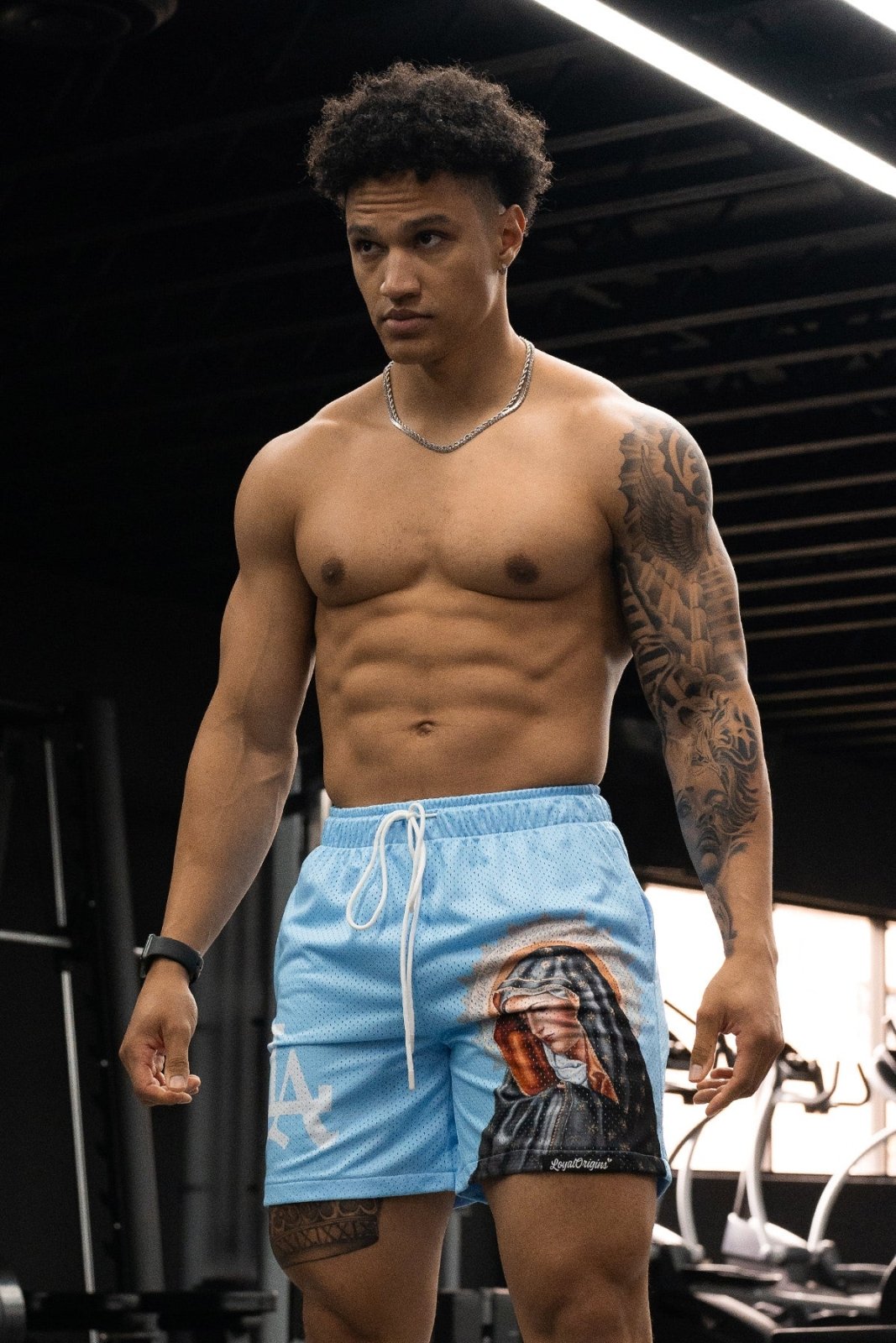 LA 'Ave Maria' Mesh Shorts - LO Store