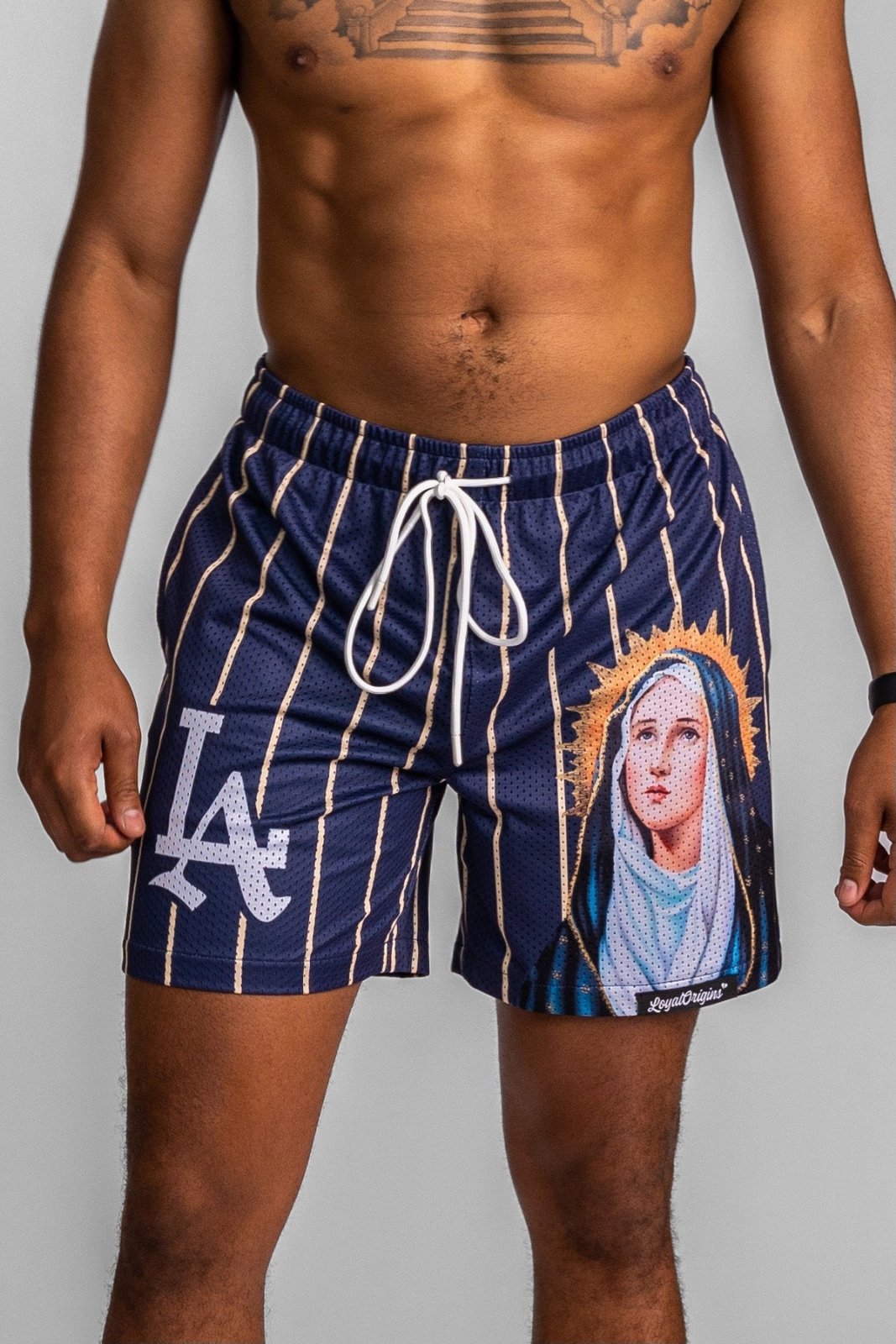 LA 'Ave Maria' Mesh Shorts - LO Store