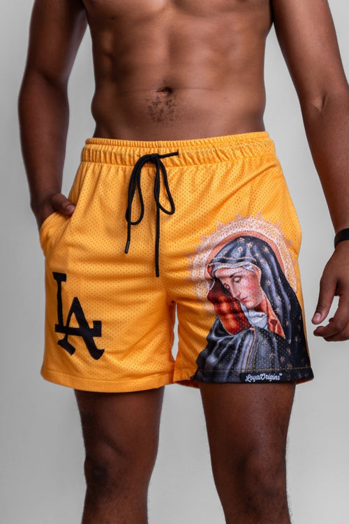LA 'Ave Maria' Mesh Shorts - LO Store