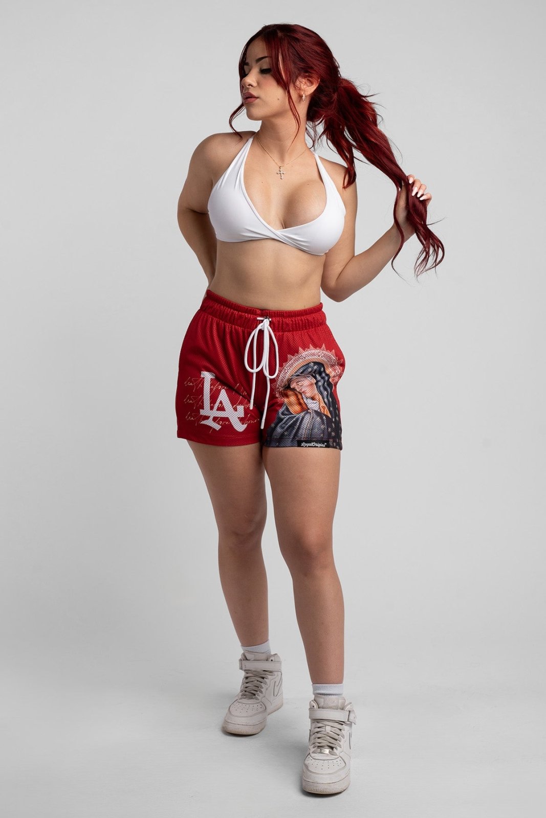 LA 'Ave Maria' Mesh Shorts - LO Store