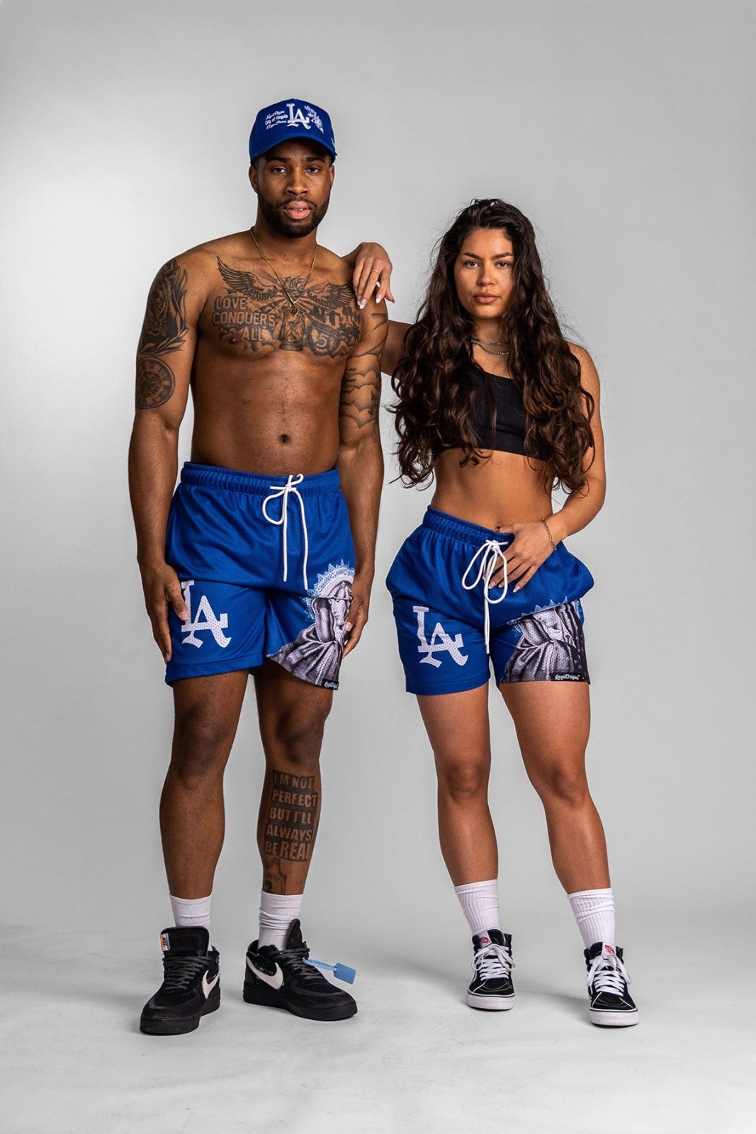 LA 'Ave Maria' Mesh Shorts - LO Store