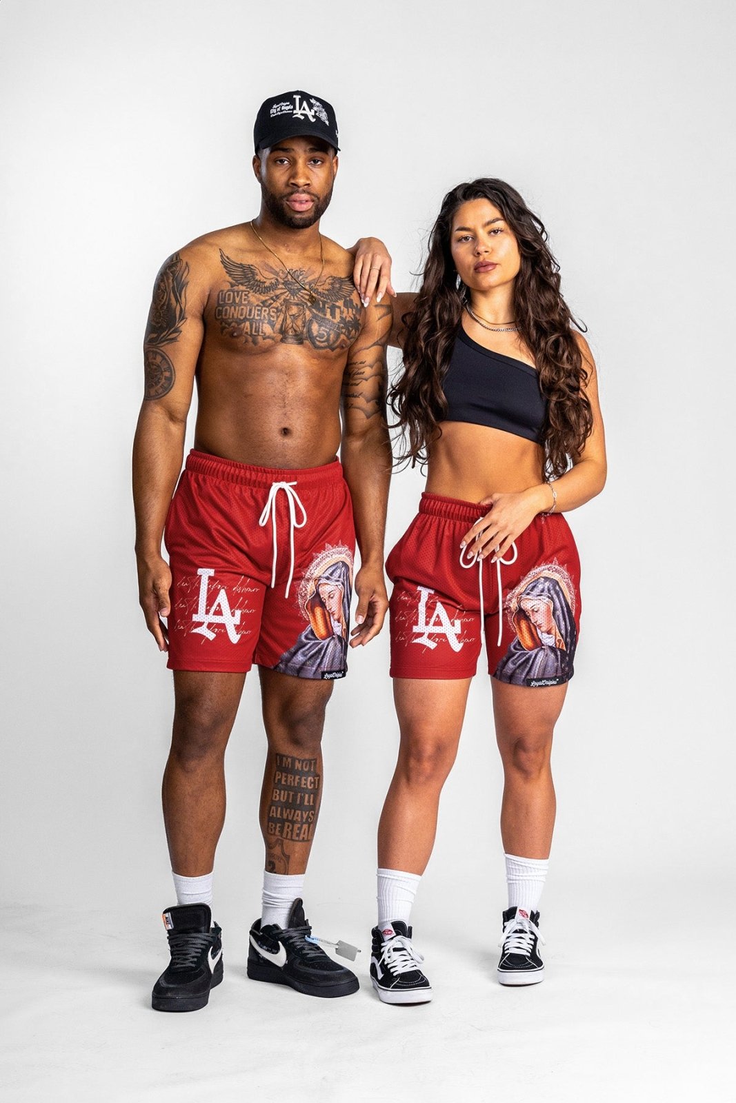 LA 'Ave Maria' Mesh Shorts - LO Store