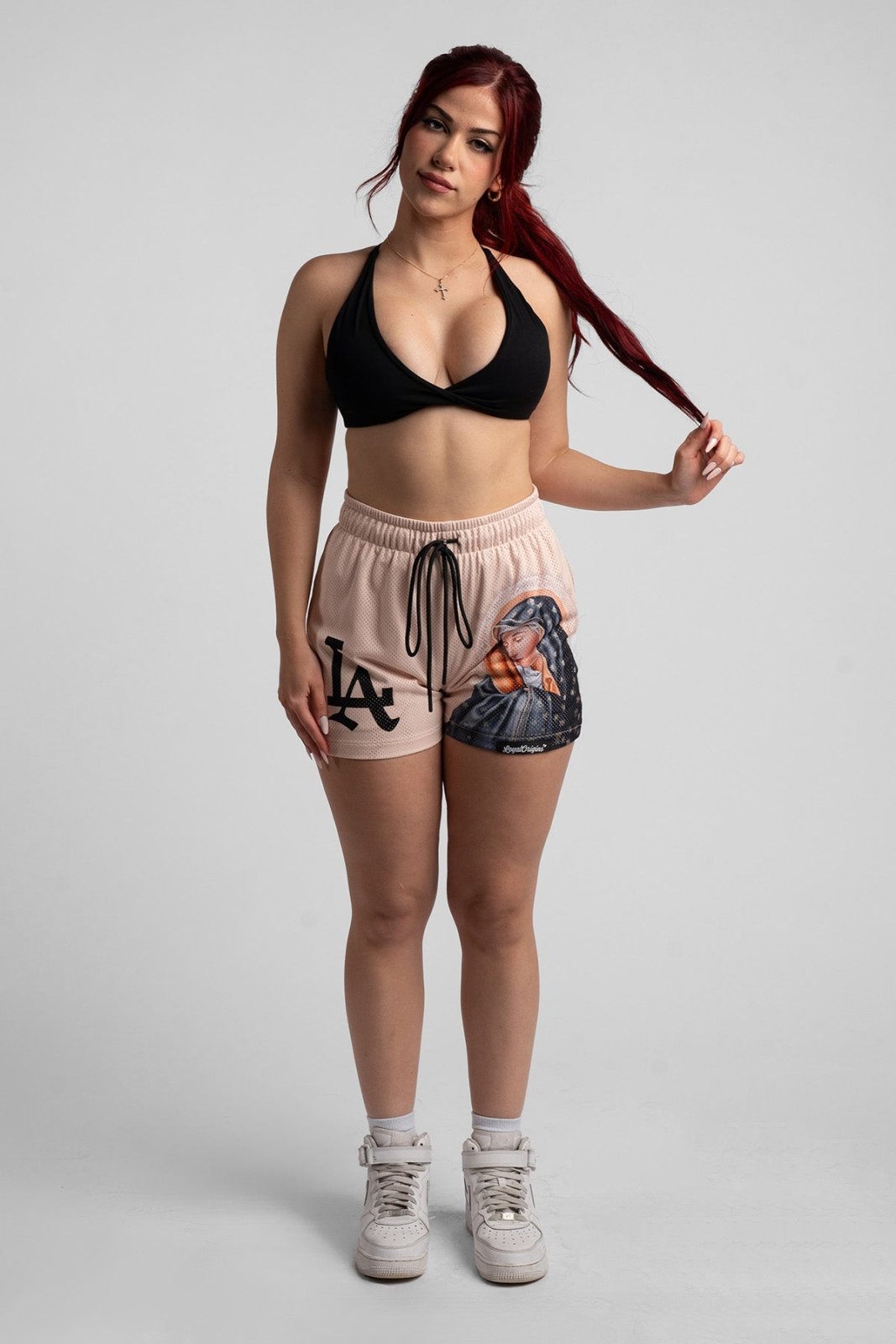 LA 'Ave Maria' Mesh Shorts - LO Store