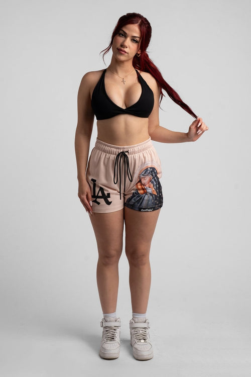 LA 'Ave Maria' Mesh Shorts - LO Store