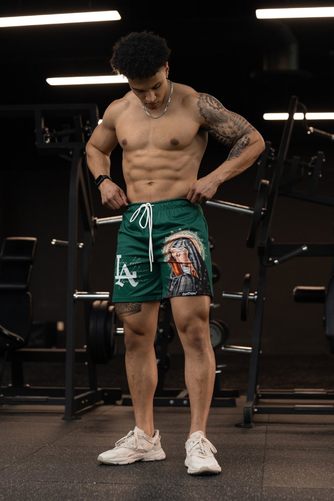 LA 'Ave Maria' Mesh Shorts - LO Store