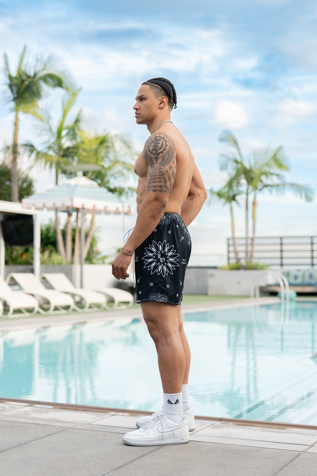 Paisley Mesh Shorts - LO Store