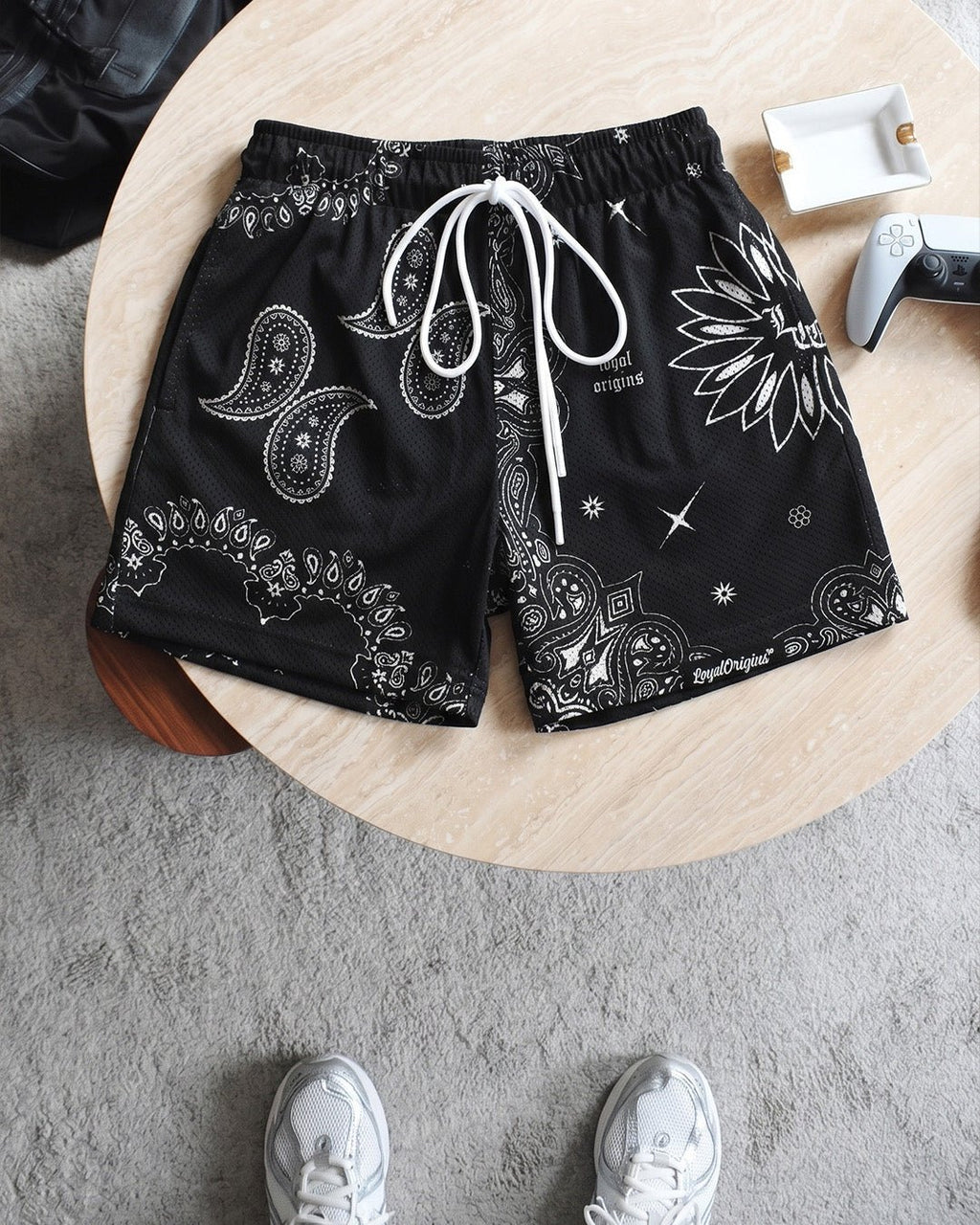Paisley Mesh Shorts - LO Store