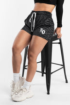 Snake Print Mesh Shorts - LO Store