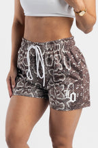 Snake Print Mesh Shorts - LO Store